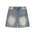 Vintage Blue Baggy Denim Shorts