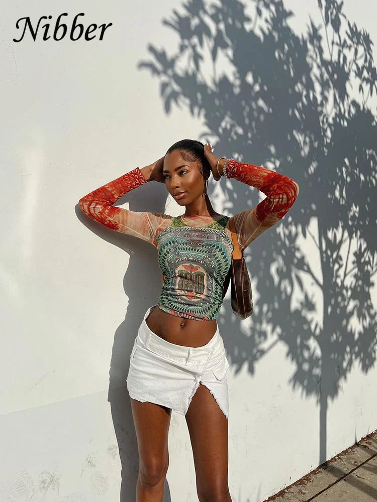 Gallery Muse Long Sleeve Crop Top