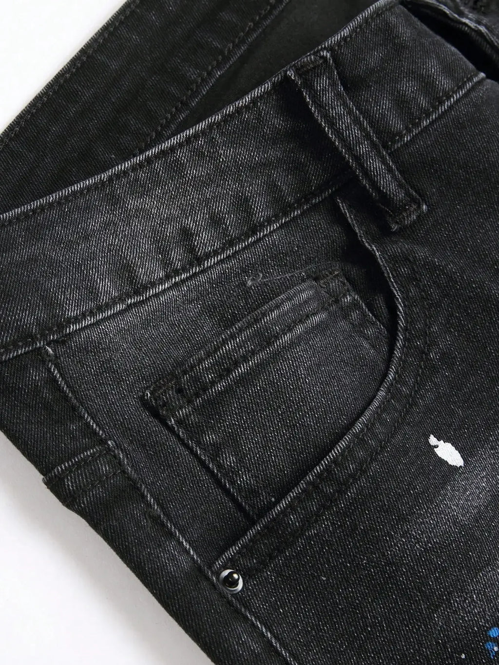 No Limits Stretch Distressed Black Denim