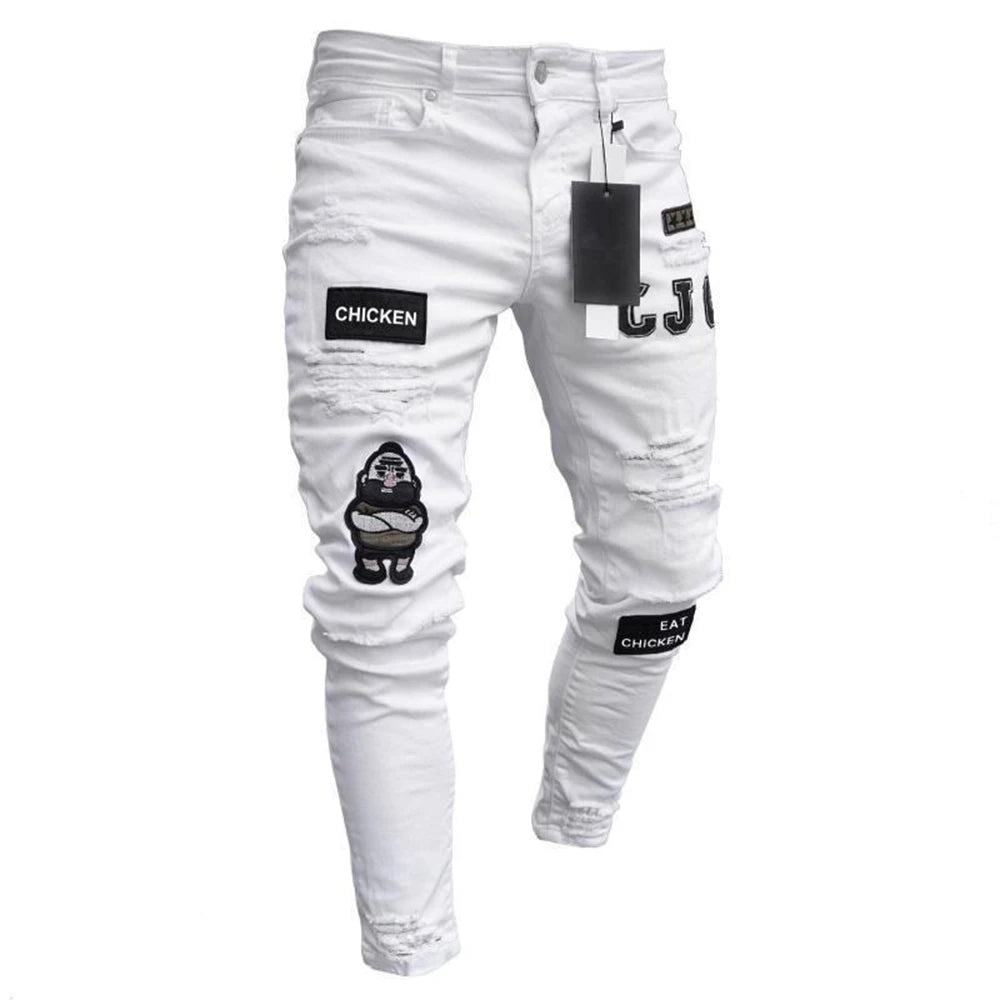 Pressure Point Distressed Jeans