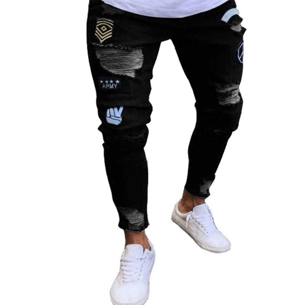 Pressure Point Distressed Jeans