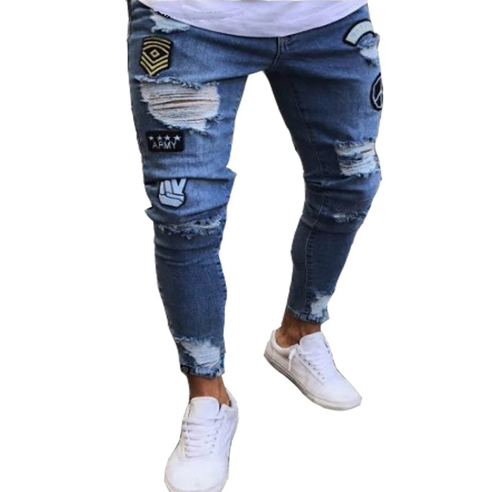 Pressure Point Distressed Jeans