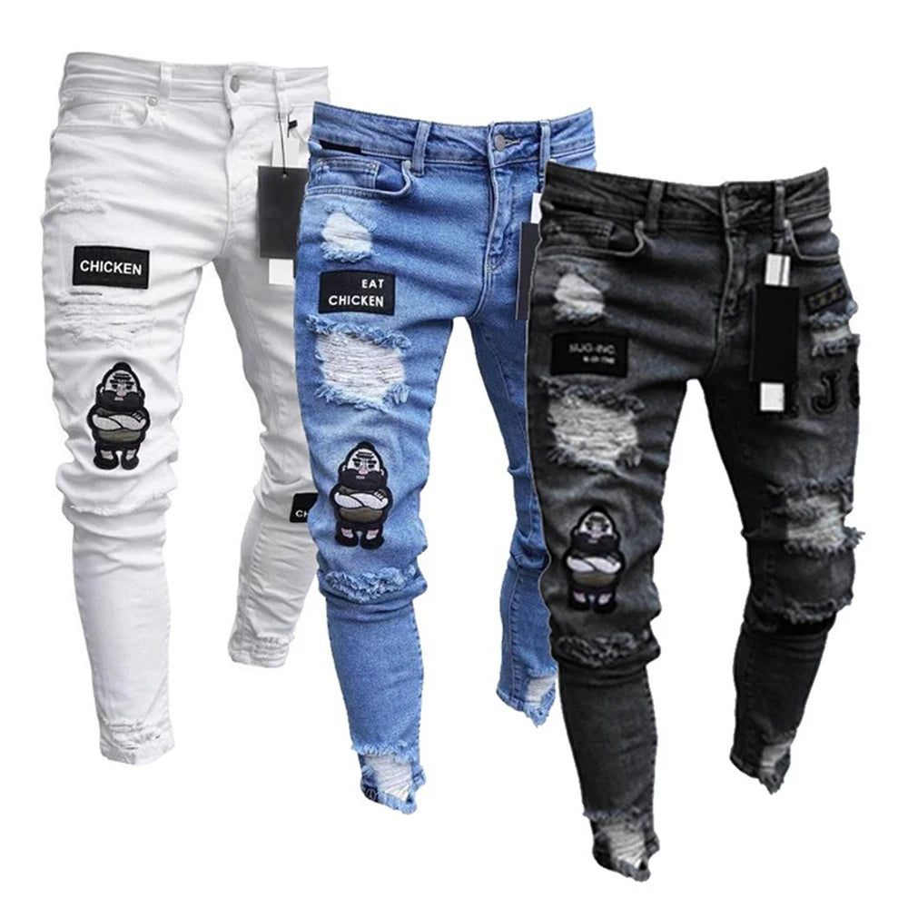 Pressure Point Distressed Jeans