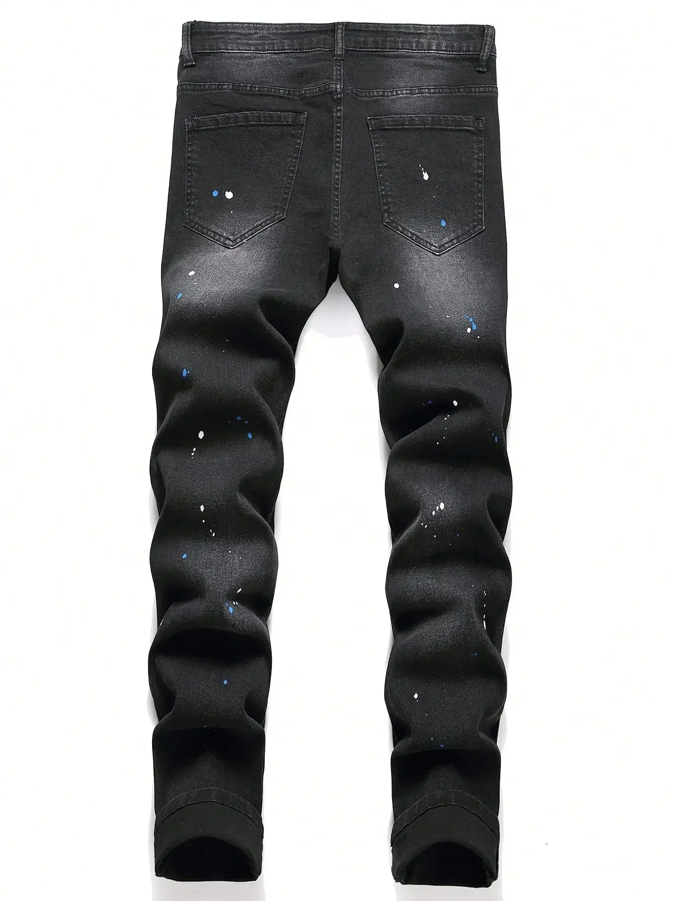 No Limits Stretch Distressed Black Denim