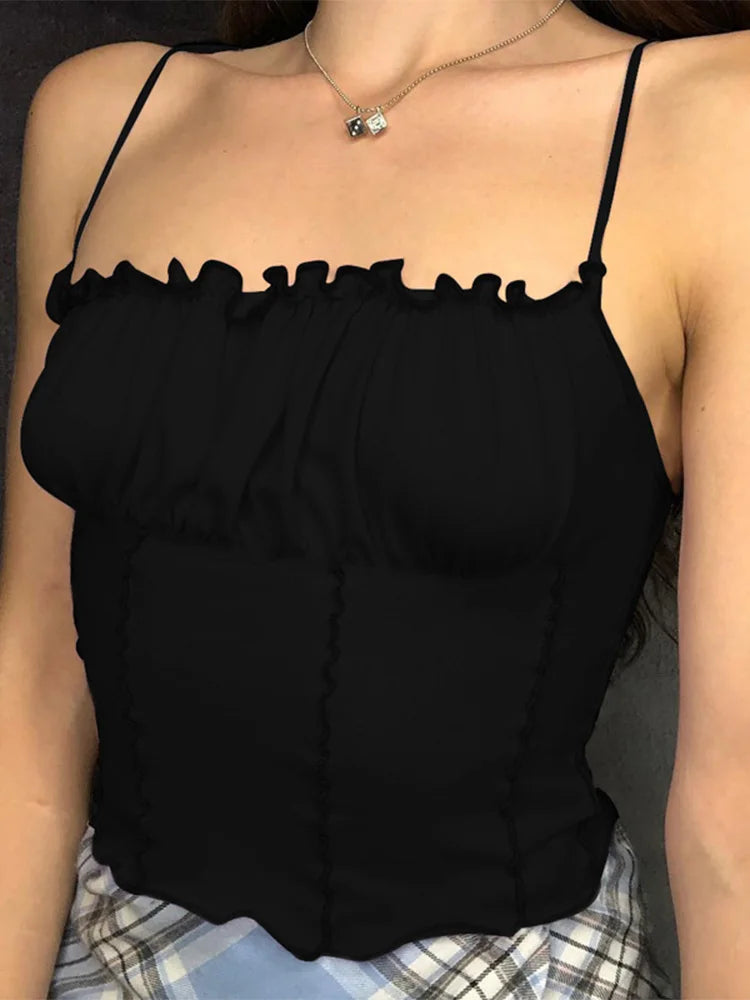 Pretty Pressure Ruched Crop Top
