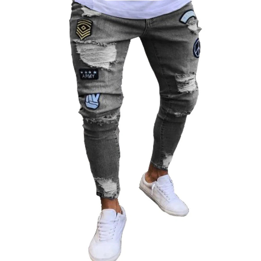 Pressure Point Distressed Jeans