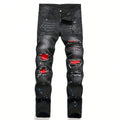 No Limits Stretch Distressed Black Denim