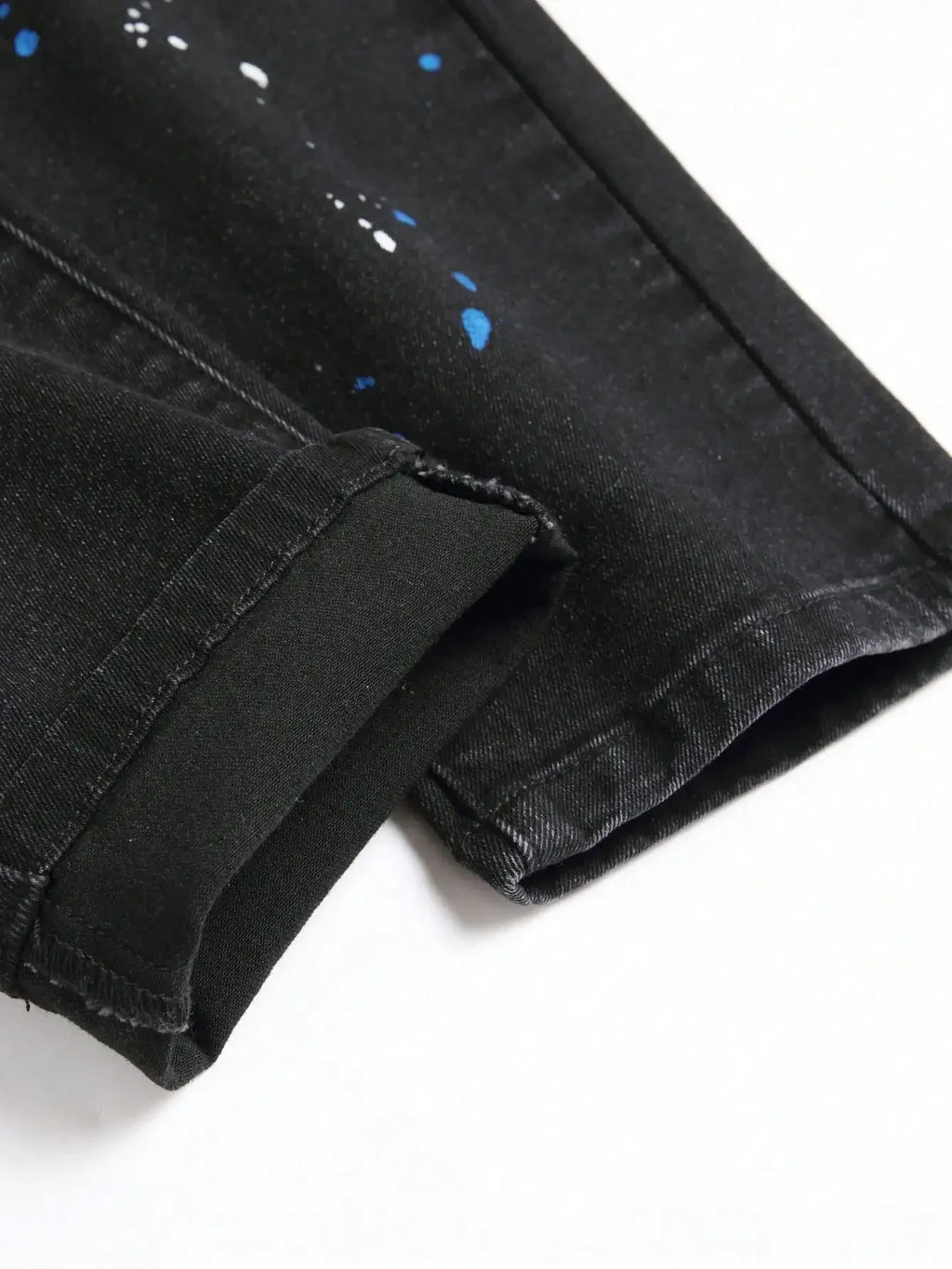 No Limits Stretch Distressed Black Denim