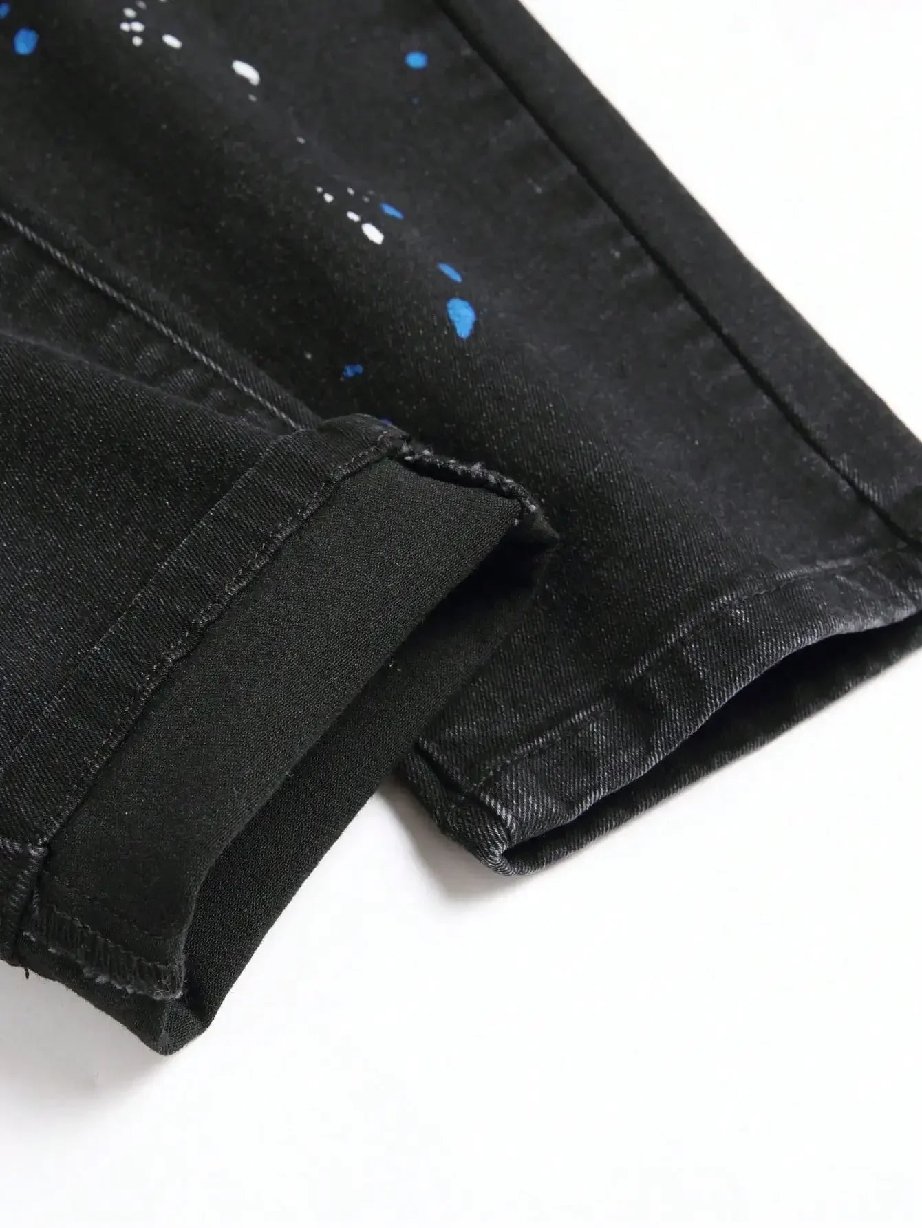 No Limits Stretch Distressed Black Denim