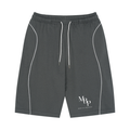 Unisex Piping Drawstring Shorts