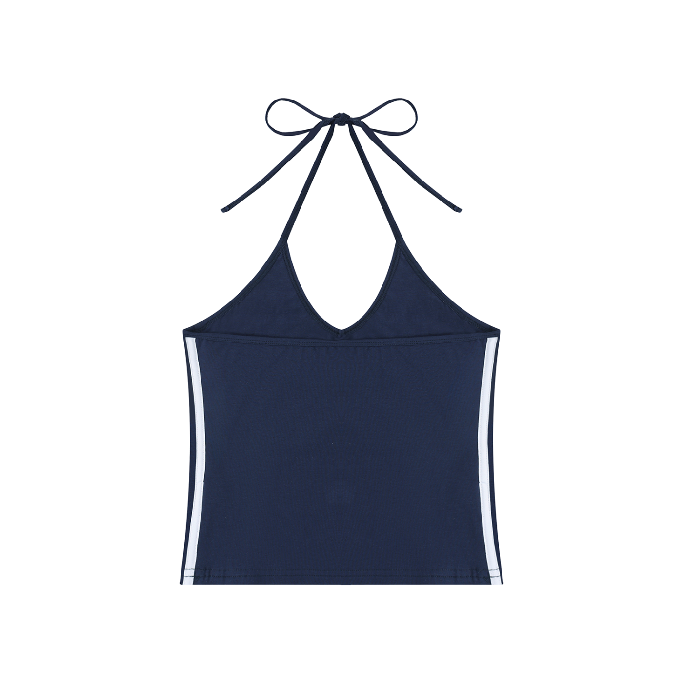 Noir Luxe Halter  Crop Tank Top