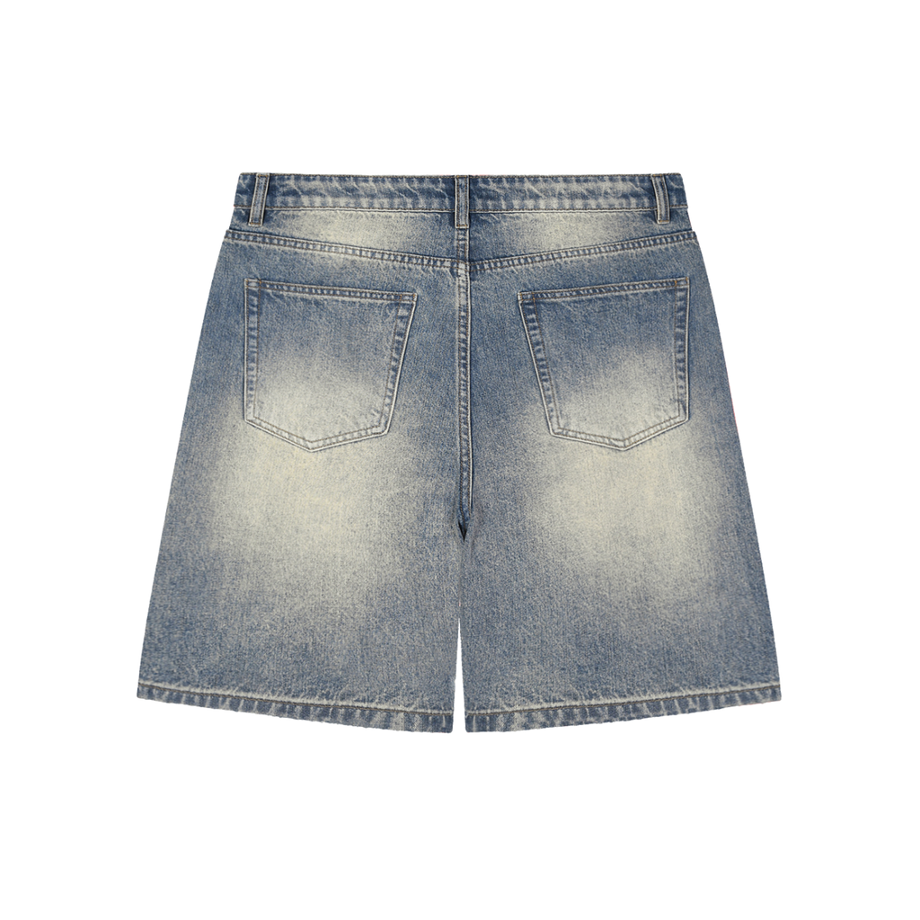 Vintage Blue Baggy Denim Shorts